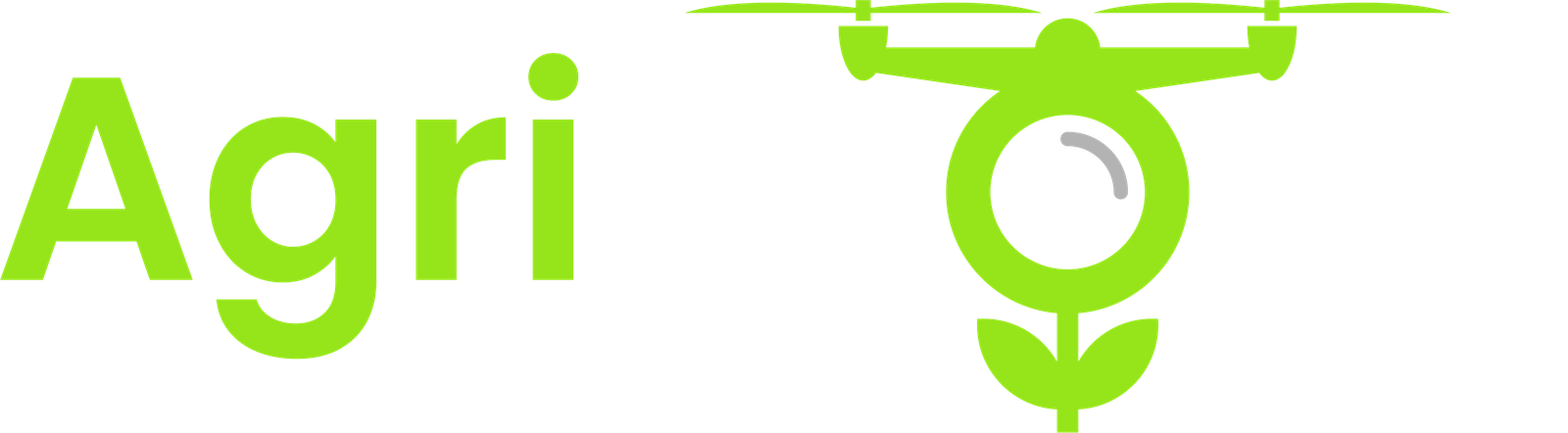 AgriDrone Services lime green and white transparent logo